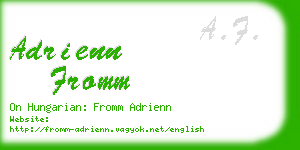 adrienn fromm business card